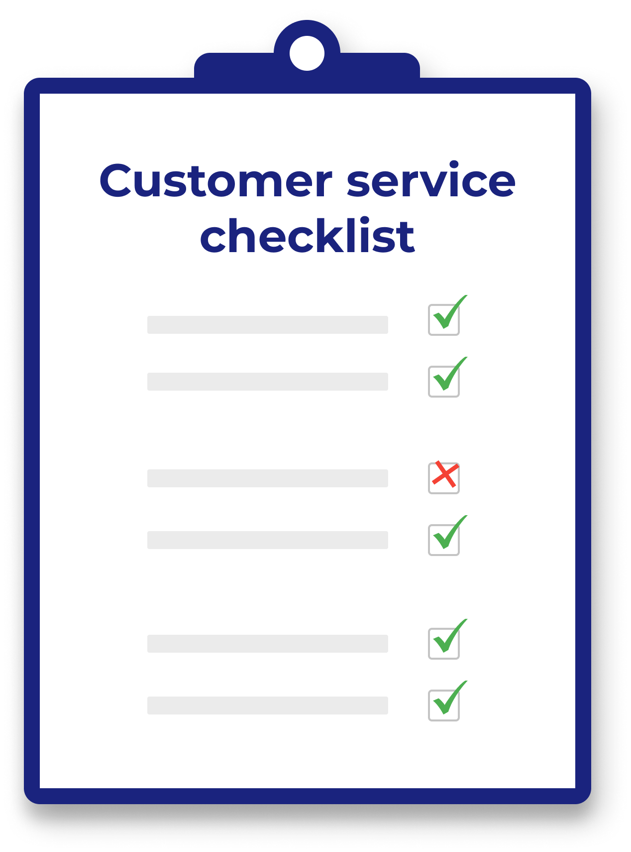 customer service checklist - How to Improve Customer Service in Your Bar