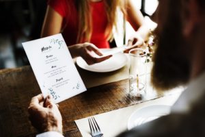 restaurant menu